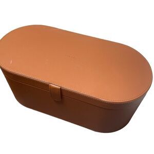 Dyson Airwrap Styler Replacement Storage Case Box w Inserts Brown Leather